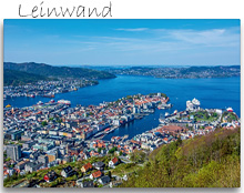 Bergen Norwegen Leinwand